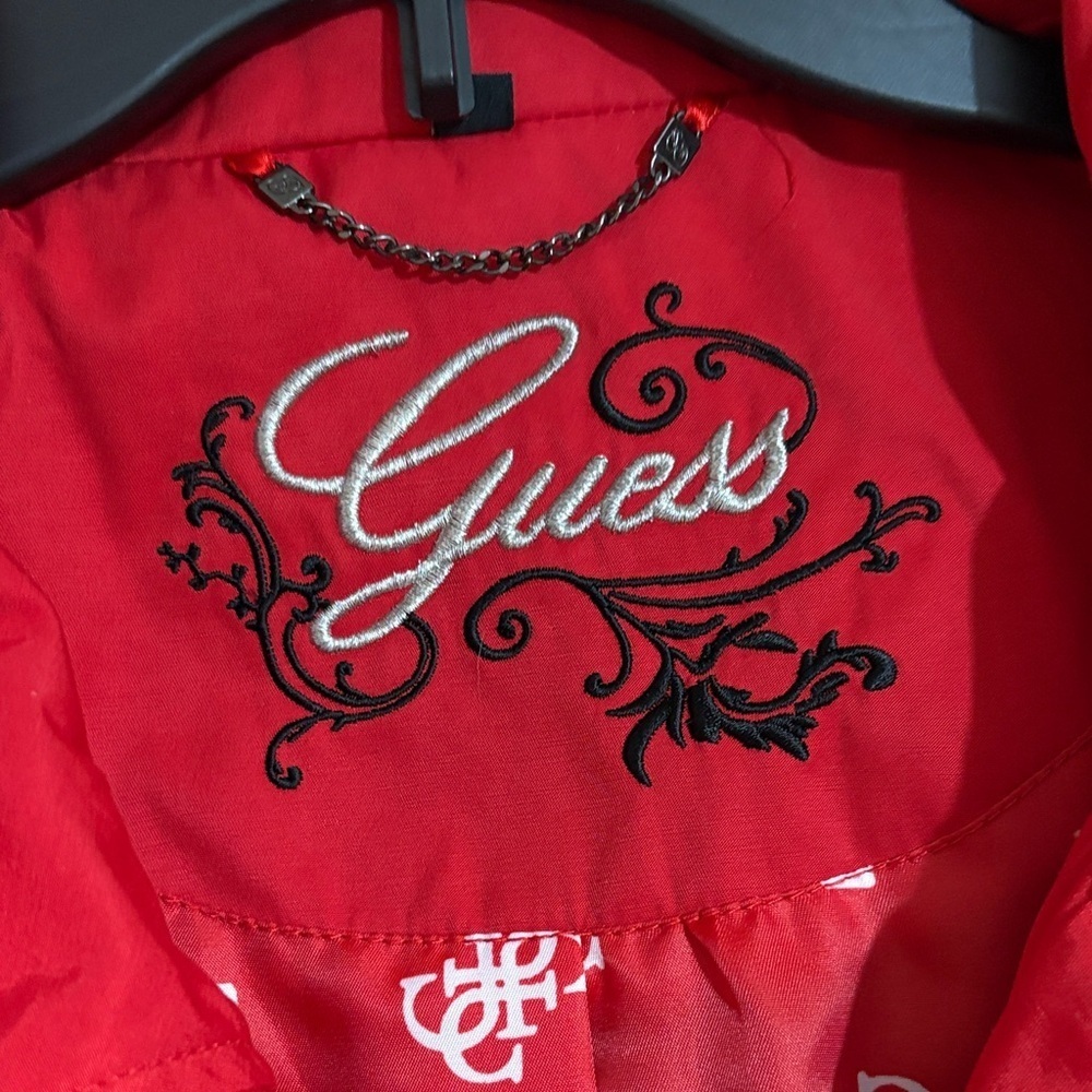 Guess Red Utility Jacket - Picture 2 of 12